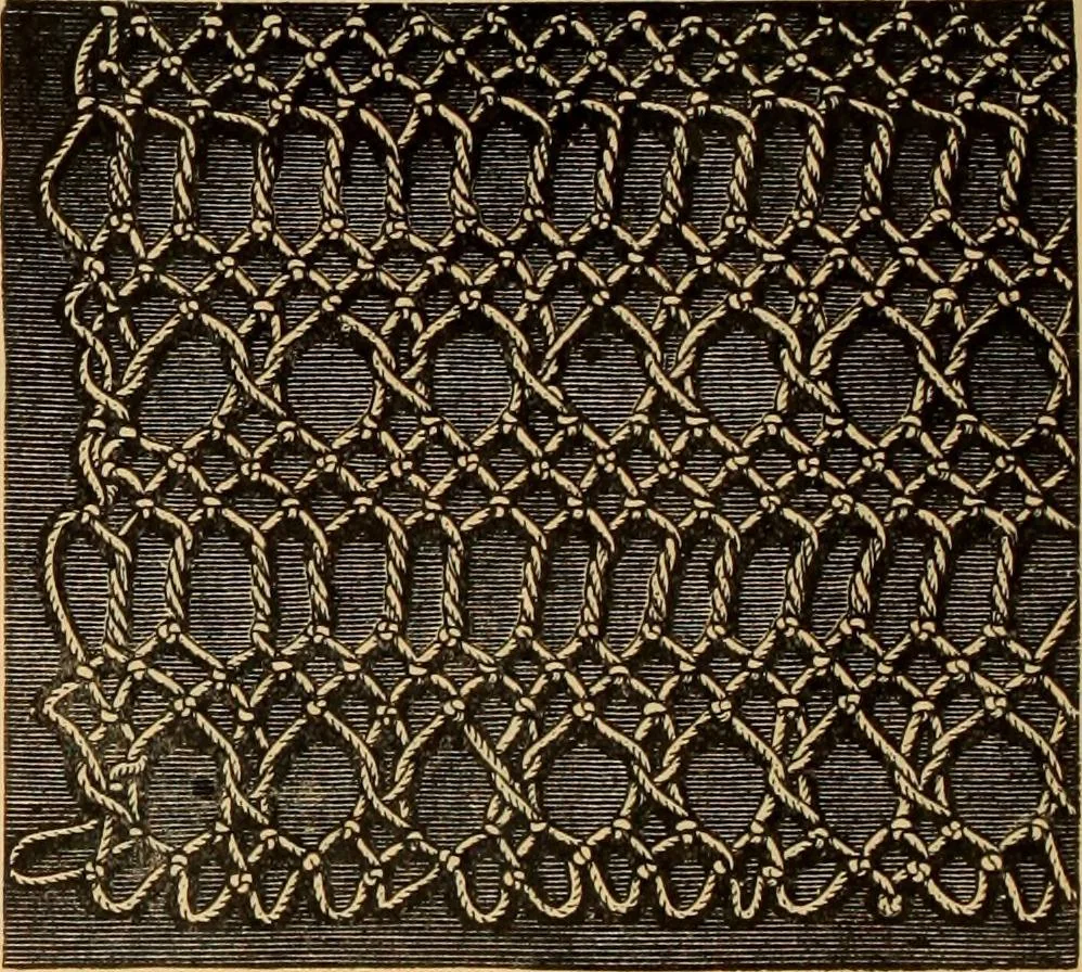 An illustration from Tatting and netting, 1895, leaf 93