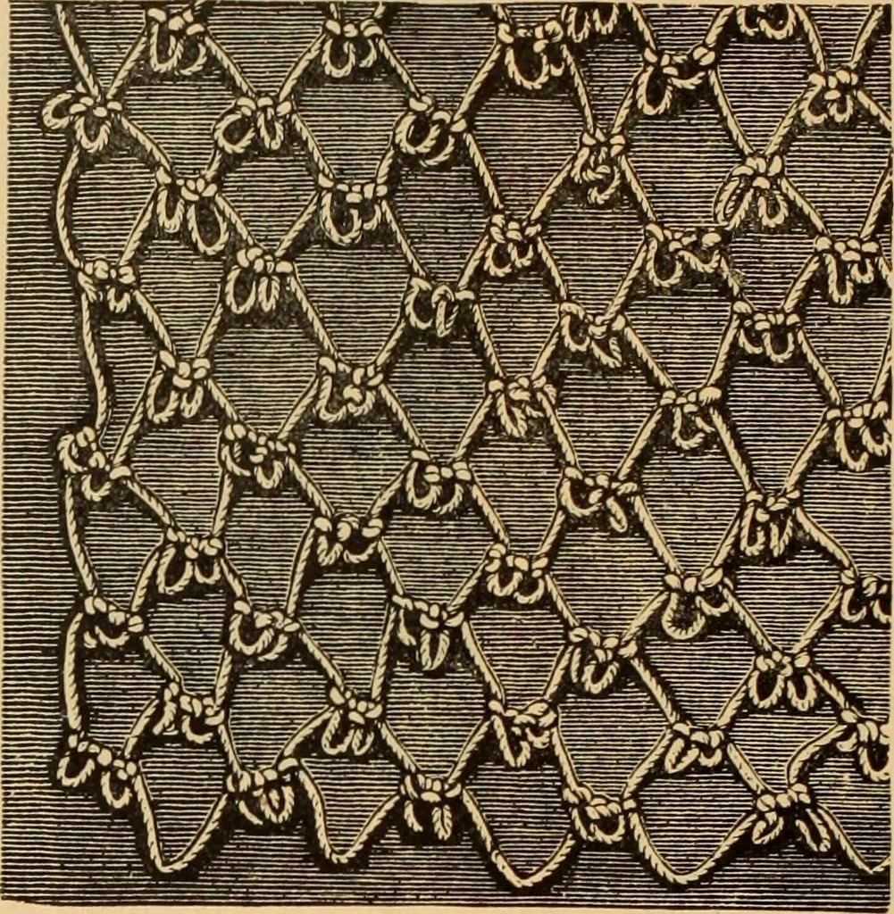 An illustration from Tatting and netting, 1895, leaf 95