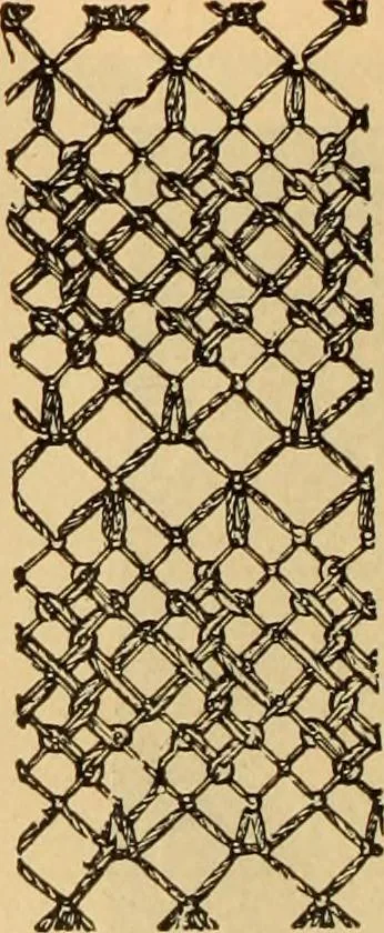 An illustration from Tatting and netting, 1895, leaf 99