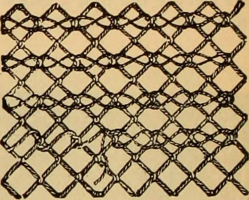 An illustration from Tatting and netting, 1895, leaf 99