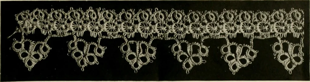 An illustration from T.B.C. instructions and designs for tatting, 1916, leaf 10