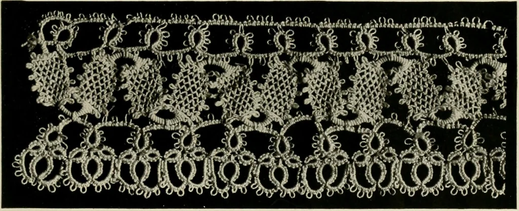 An illustration from T.B.C. instructions and designs for tatting, 1916, leaf 12