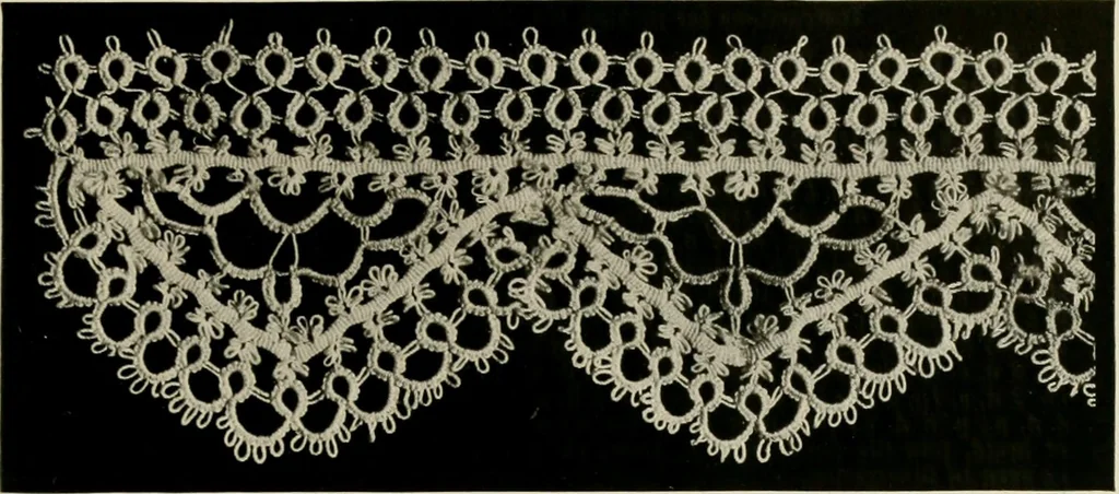 An illustration from T.B.C. instructions and designs for tatting, 1916, leaf 14