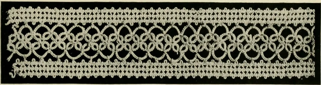 An illustration from T.B.C. instructions and designs for tatting, 1916, leaf 16