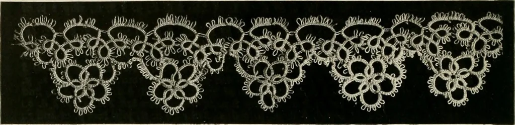 An illustration from T.B.C. instructions and designs for tatting, 1916, leaf 17
