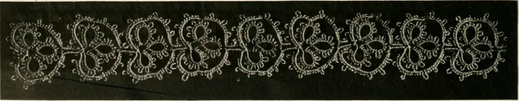 An illustration from T.B.C. instructions and designs for tatting, 1916, leaf 17