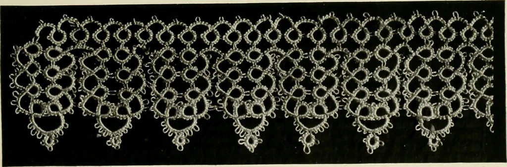 An illustration from T.B.C. instructions and designs for tatting, 1916, leaf 18