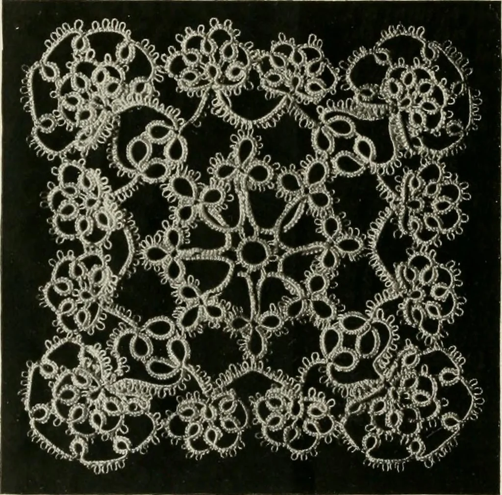 An illustration from T.B.C. instructions and designs for tatting, 1916, leaf 21