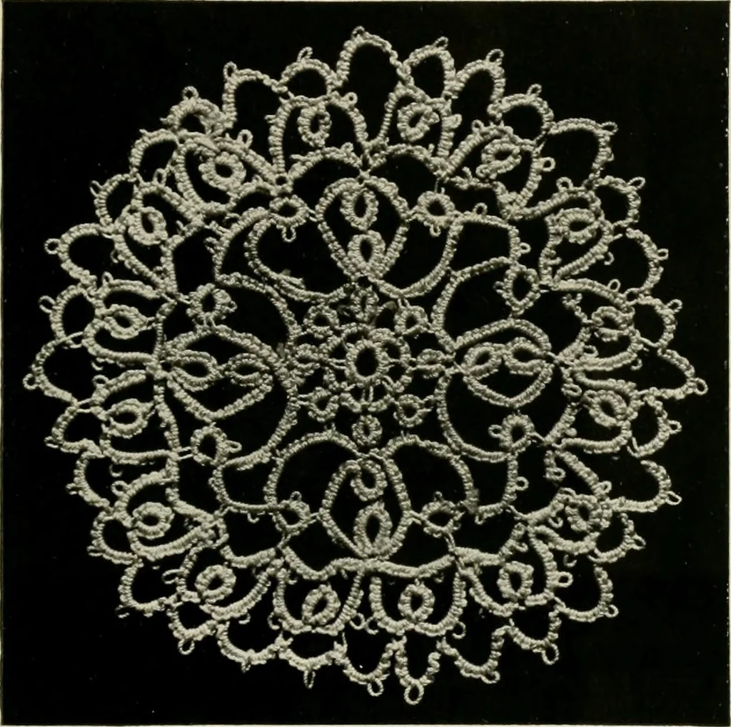 An illustration from T.B.C. instructions and designs for tatting, 1916, leaf 22