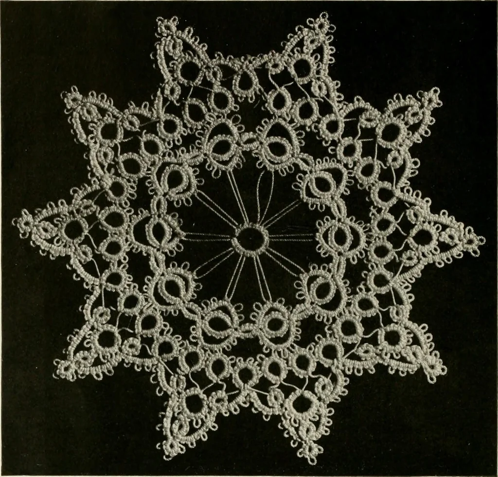 An illustration from T.B.C. instructions and designs for tatting, 1916, leaf 23