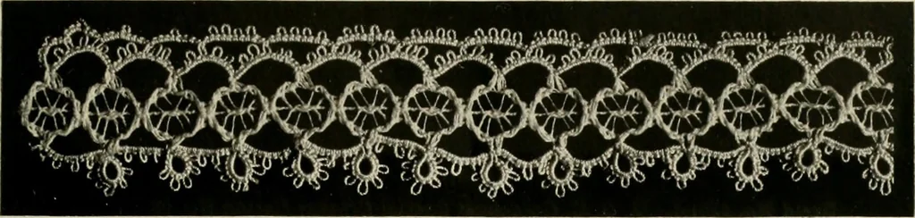 An illustration from T.B.C. instructions and designs for tatting, 1916, leaf 34