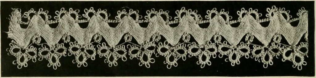An illustration from T.B.C. instructions and designs for tatting, 1916, leaf 37