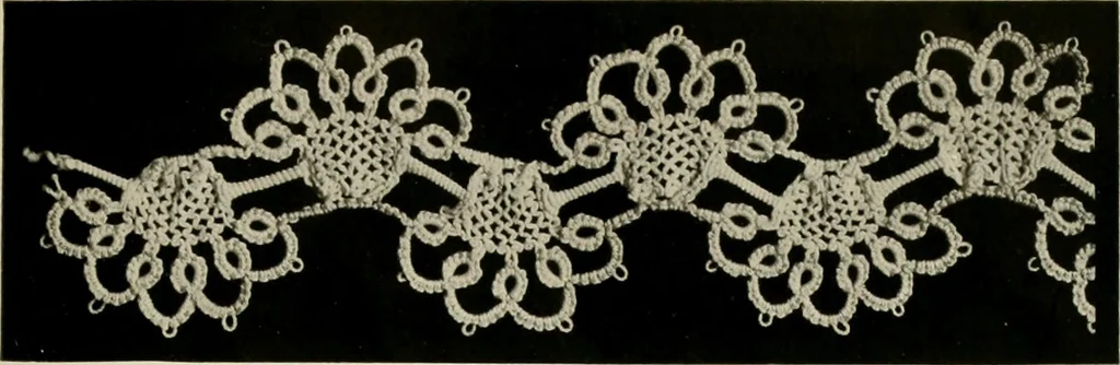 An illustration from T.B.C. instructions and designs for tatting, 1916, leaf 38