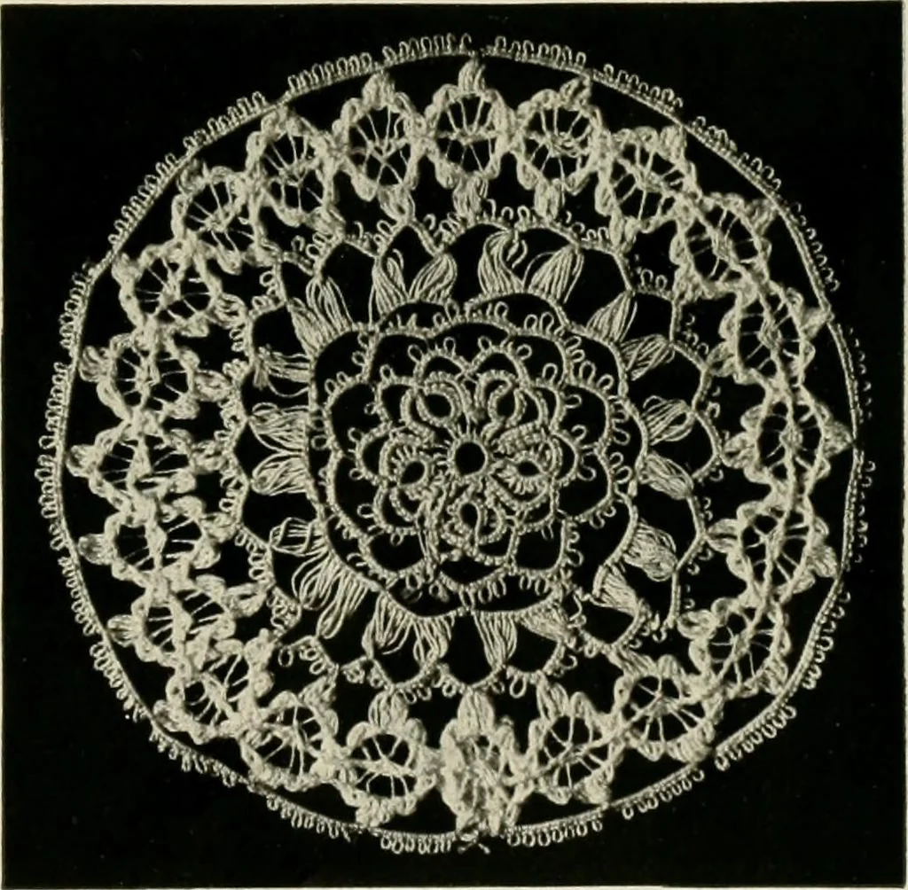 An illustration from T.B.C. instructions and designs for tatting, 1916, leaf 38