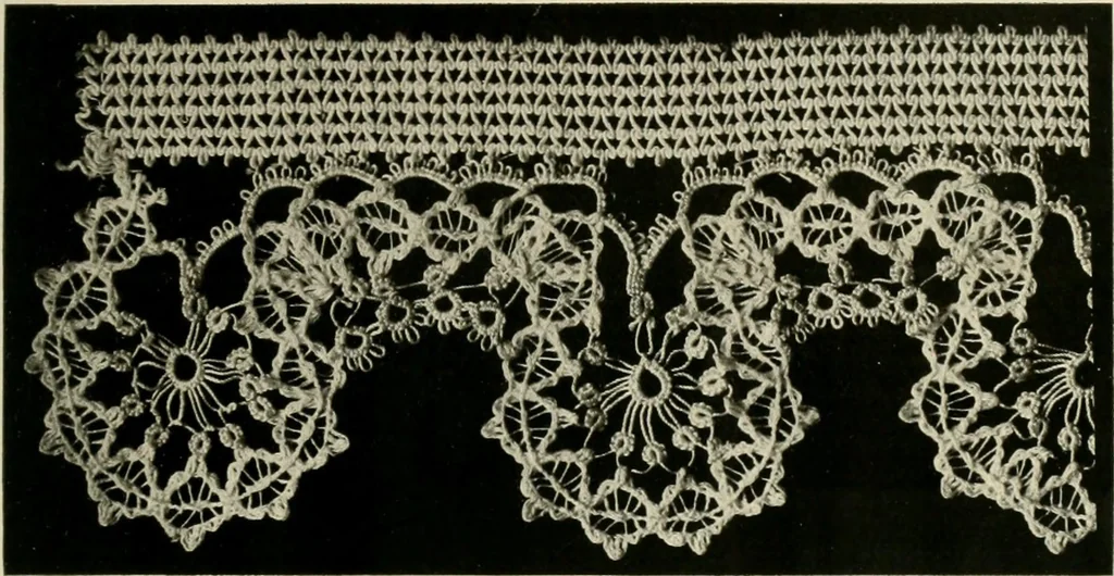 An illustration from T.B.C. instructions and designs for tatting, 1916, leaf 40