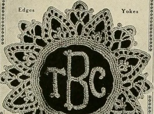 An illustration from T.B.C. instructions and designs for tatting, 1916, leaf 41