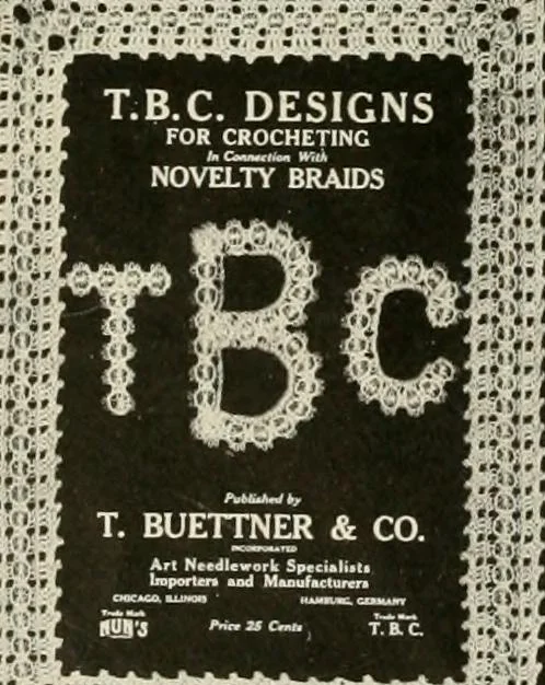 An illustration from T.B.C. instructions and designs for tatting, 1916, leaf 41