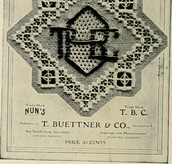 An illustration from T.B.C. instructions and designs for tatting, 1916, leaf 41