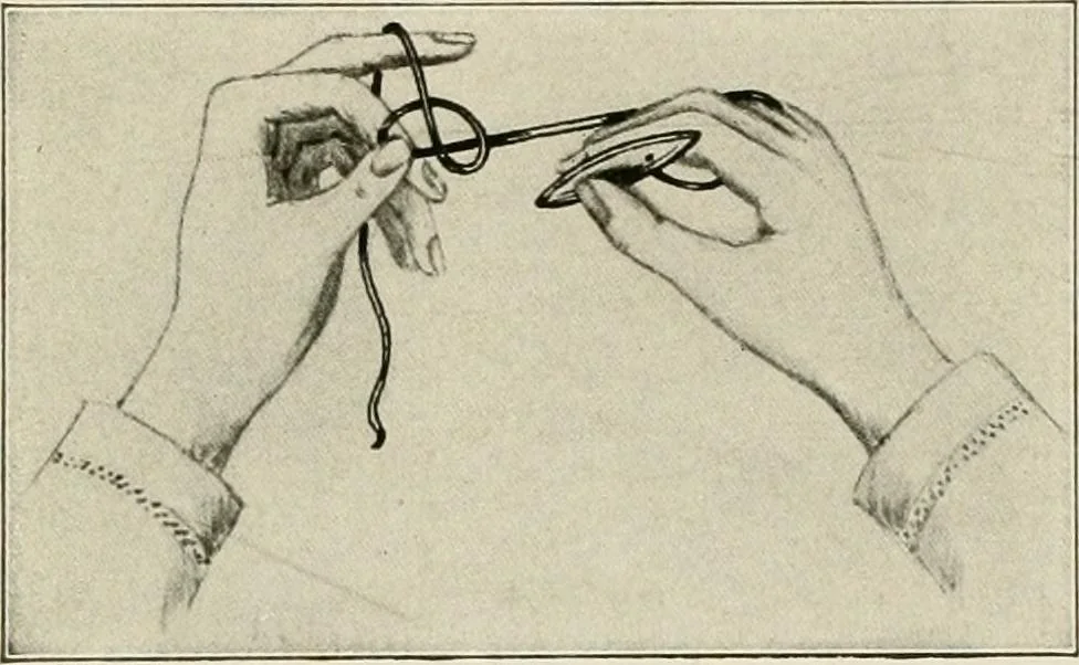 An illustration from T.B.C. instructions and designs for tatting, 1916, leaf 5