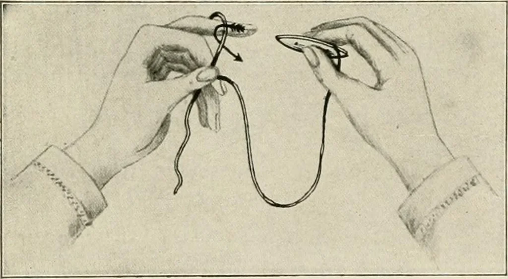 An illustration from T.B.C. instructions and designs for tatting, 1916, leaf 5