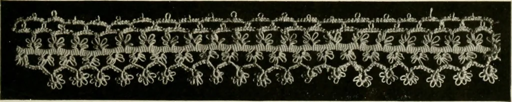 An illustration from T.B.C. instructions and designs for tatting, 1916, leaf 8