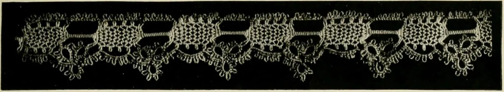 An illustration from T.B.C. instructions and designs for tatting, 1916, leaf 8
