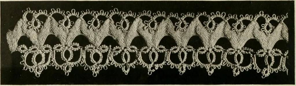 An illustration from T.B.C. instructions and designs for tatting, 1916, leaf 9