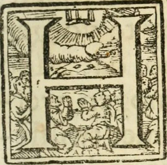 An illustration from 't Boeck der zee-rechten, inhoudende dat hooghste ende oudtste Godtlantsche water-recht, dat de gemeene kooplieden ende schippers geordineert ende gemaeckt hebben tot Wisbuy. De zee-rechten gemaeckt by keyser Carel, als mede die gemaeckt zijn ten tijde van koninck Philippus de Derde, mede inhoudende seeckere ordonnantie op't stuck van de asseurantien, bodemerije, ende toerustinge van schepen. Mitsgaders de schips-rechten, gemaeckt by de oude Hanze-steden. Noch zijn hier by-gevoeght de willekeuren en costuymen van de binnenlants-vaerders, van Amsterdam, Antwerpen, Middelburgh, Rotterdam, Dordrecht, Haerlem, Uytrecht, ende Leyden. Item van de buytenlandts-vaerders, van Rouan, Lonnen, ende Hamburgh, &c. Noch een korte instructie ende ordonnantie voor de commissarissen t'Amsteiredamme van de zee-vaert. In dese laetste druck noch vermeerdert met een nieuwe ordonnantie van 't pael-geldt, 1678, leaf 342