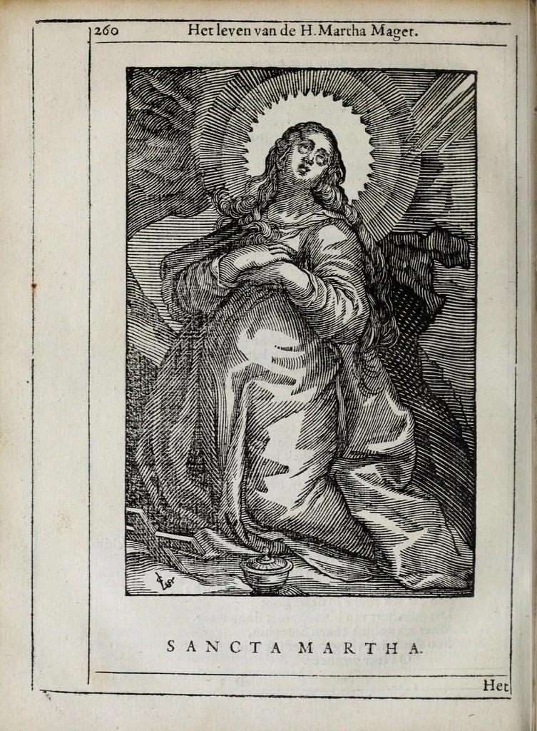 An illustration from 'tBosch der eremyten ende eremitinnen, van Aegypten ende Palestinen, 1644, leaf 276