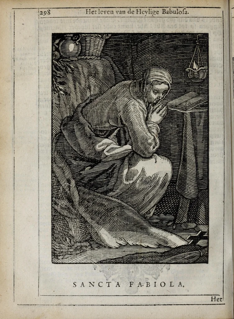 An illustration from 'tBosch der eremyten ende eremitinnen, van Aegypten ende Palestinen, 1644, leaf 314