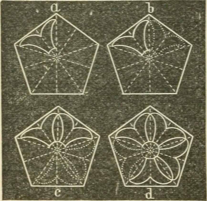 An illustration from Teacher's manual for freehand drawing in intermediate schools, 1876, leaf 185