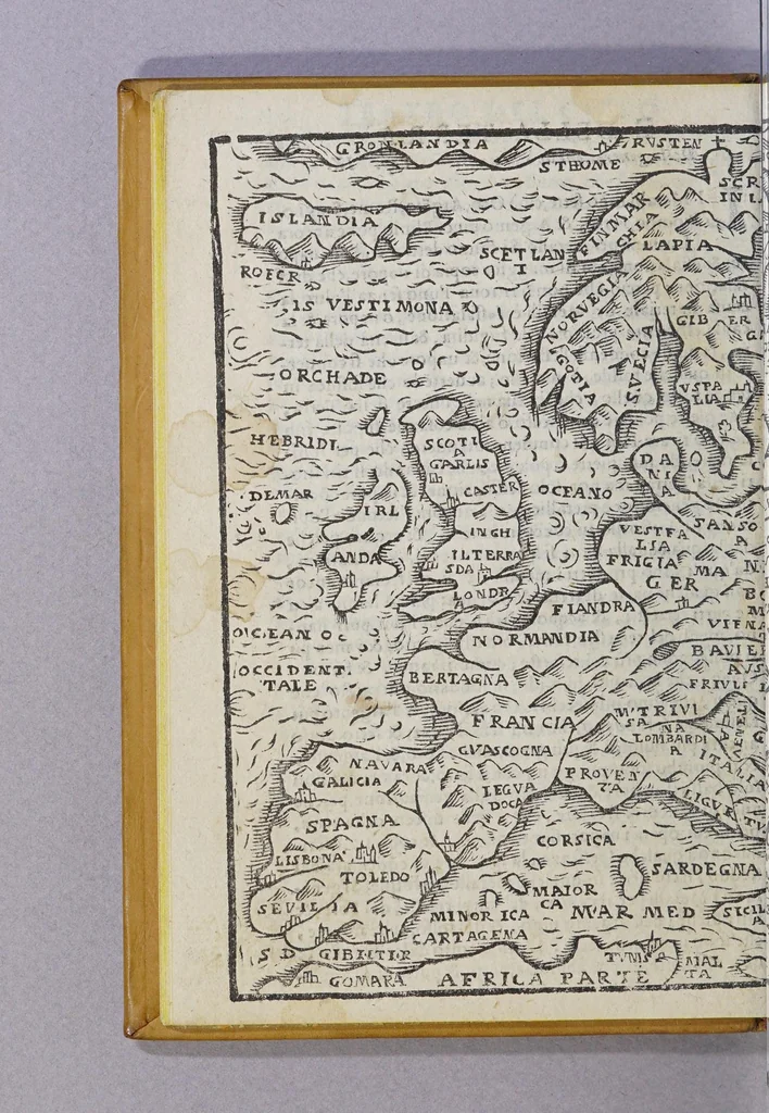 An illustration from Teatro del cielo e della terra, : nel qual si discorre breuemente. Del centro, e doue sia. Del terremoto e sue cause. De'fiumi, e loro proprietà ... Delle sfere, e come girino. Opera curiosa, & degna d'ogni eleuato spirito., 1597, leaf 30