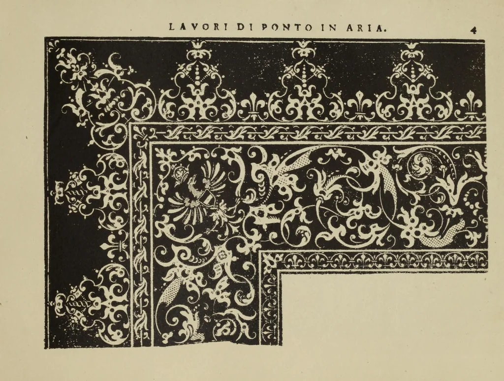 An illustration from Teatro delle nobili et virtvose donne : dove, si rappresentano varij disegni di lauori, 1891, leaf 11