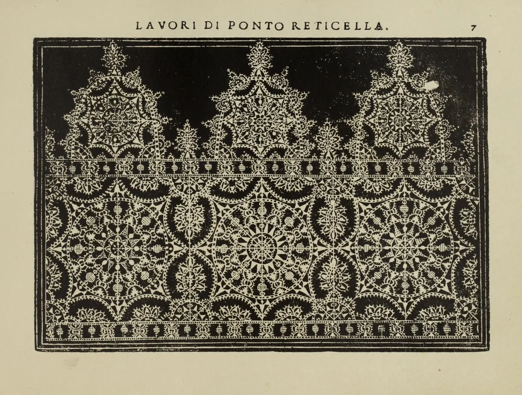 An illustration from Teatro delle nobili et virtvose donne : dove, si rappresentano varij disegni di lauori, 1891, leaf 17