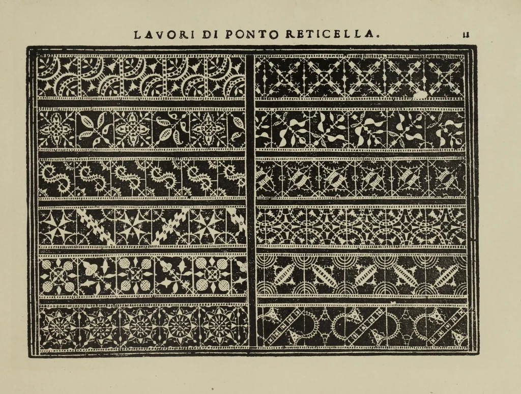 An illustration from Teatro delle nobili et virtvose donne : dove, si rappresentano varij disegni di lauori, 1891, leaf 25