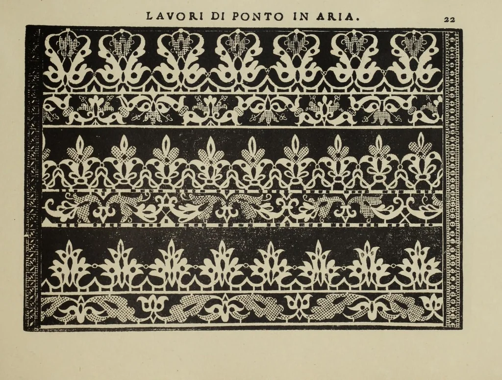 An illustration from Teatro delle nobili et virtvose donne : dove, si rappresentano varij disegni di lauori, 1891, leaf 47