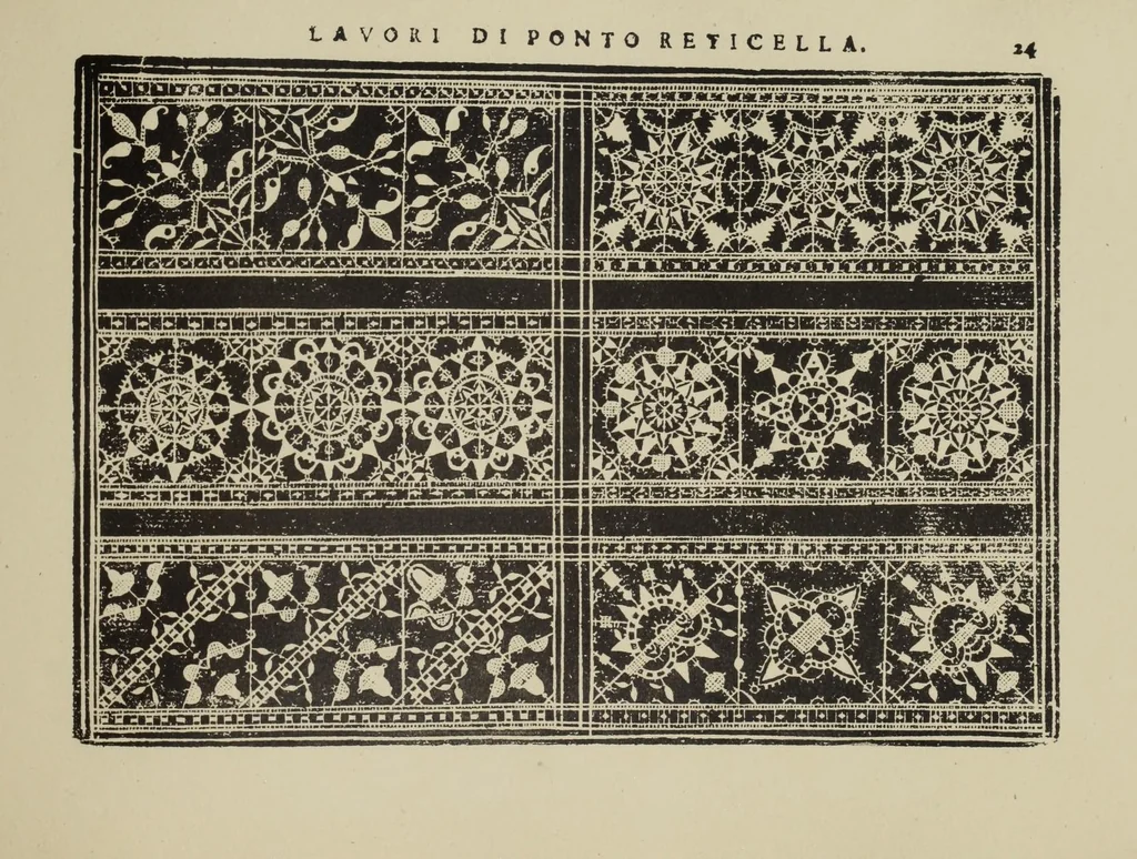An illustration from Teatro delle nobili et virtvose donne : dove, si rappresentano varij disegni di lauori, 1891, leaf 51