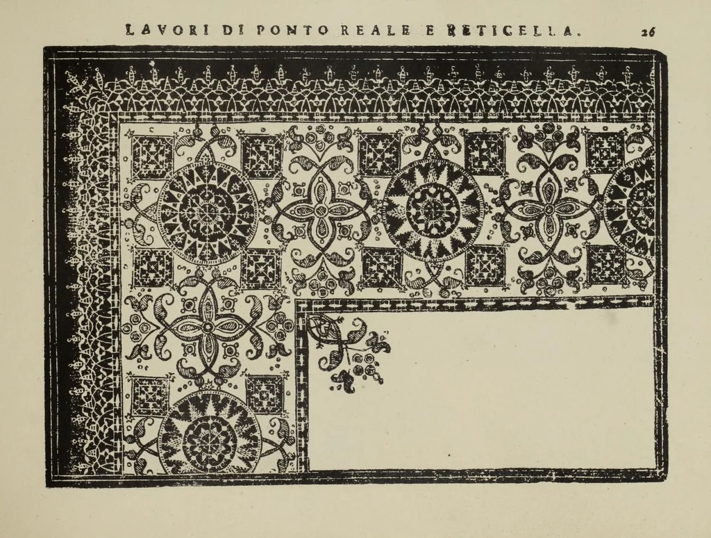 An illustration from Teatro delle nobili et virtvose donne : dove, si rappresentano varij disegni di lauori, 1891, leaf 55