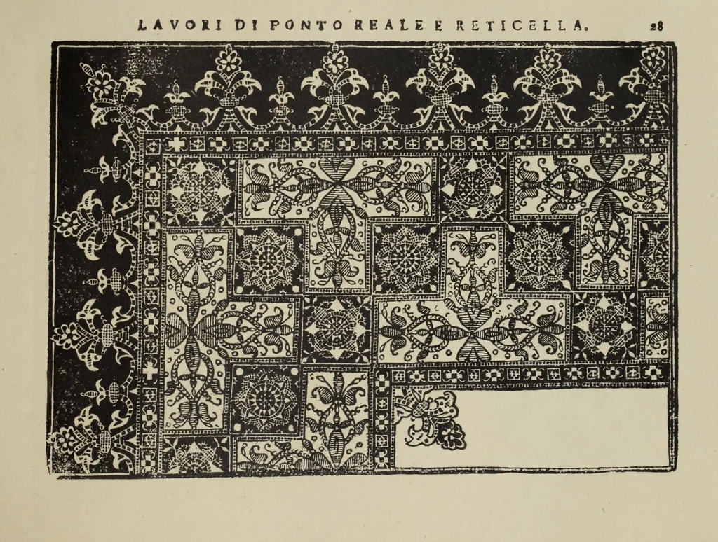 An illustration from Teatro delle nobili et virtvose donne : dove, si rappresentano varij disegni di lauori, 1891, leaf 59