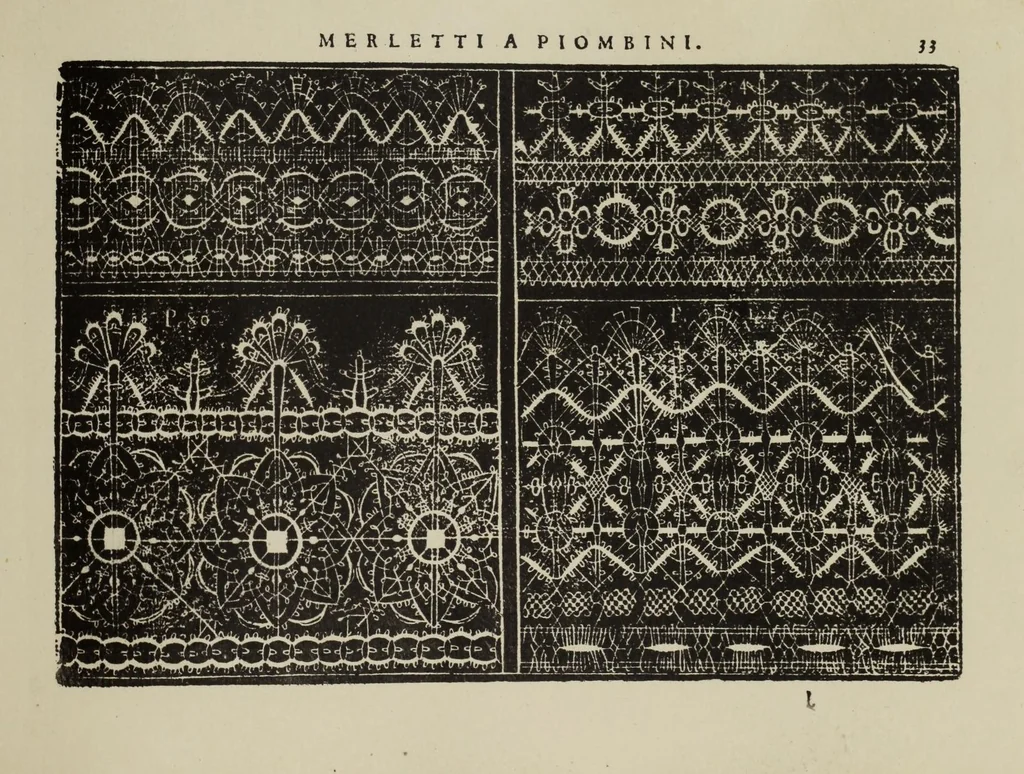 An illustration from Teatro delle nobili et virtvose donne : dove, si rappresentano varij disegni di lauori, 1891, leaf 69