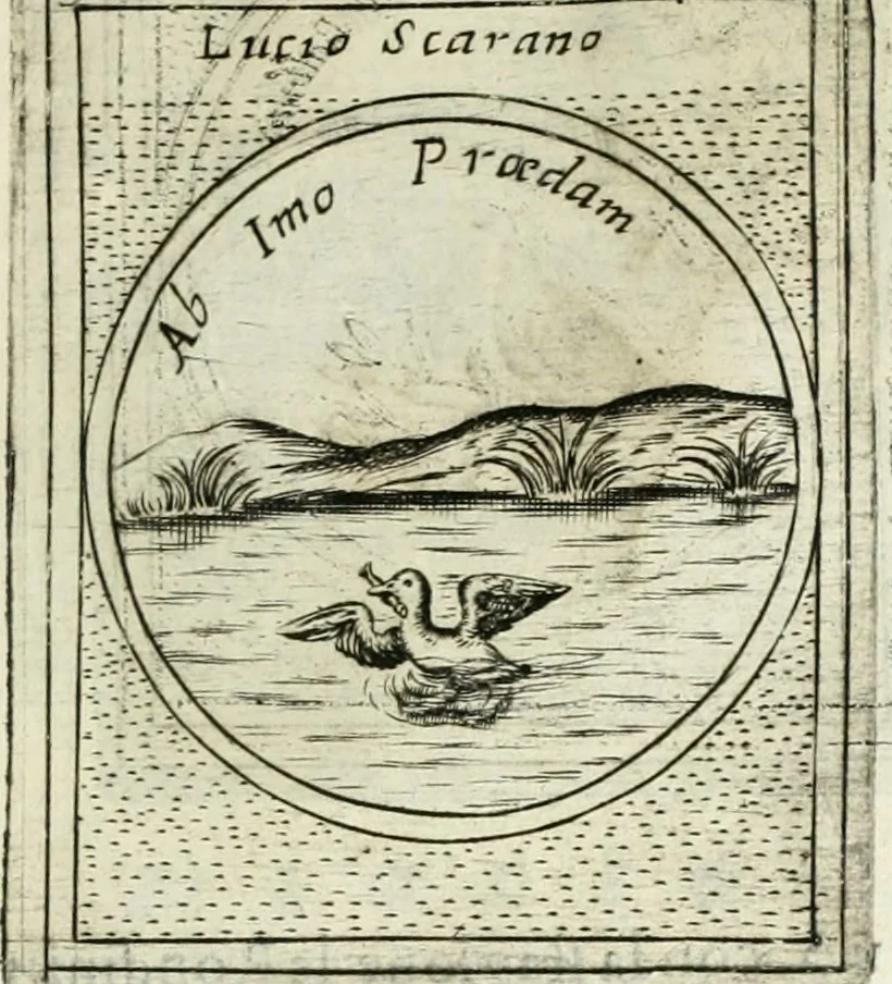 An illustration from Teatro d'imprese, 1623, leaf 1000