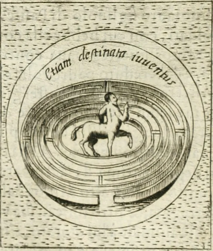An illustration from Teatro d'imprese, 1623, leaf 1005