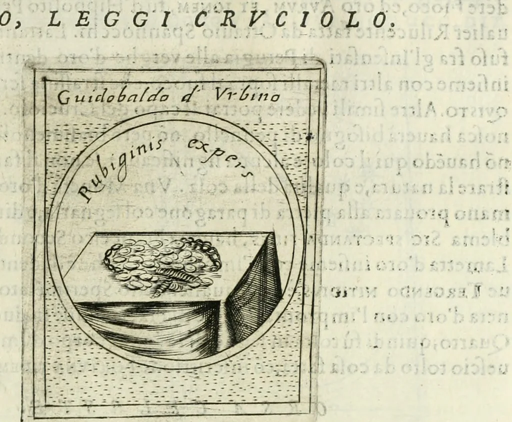 An illustration from Teatro d'imprese, 1623, leaf 1046