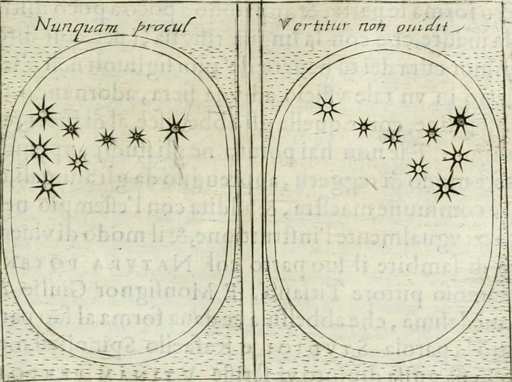 An illustration from Teatro d'imprese, 1623, leaf 1048
