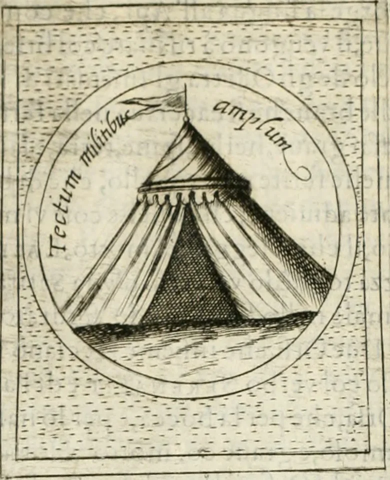 An illustration from Teatro d'imprese, 1623, leaf 1051