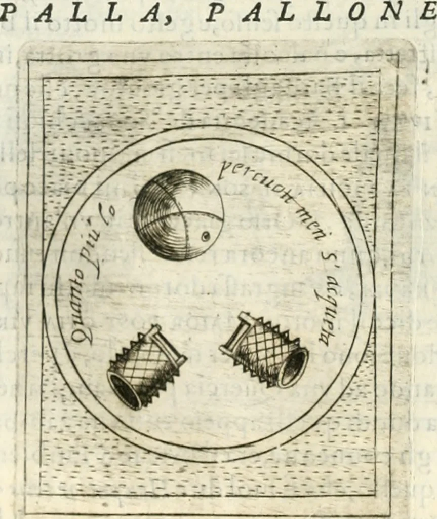 An illustration from Teatro d'imprese, 1623, leaf 1051