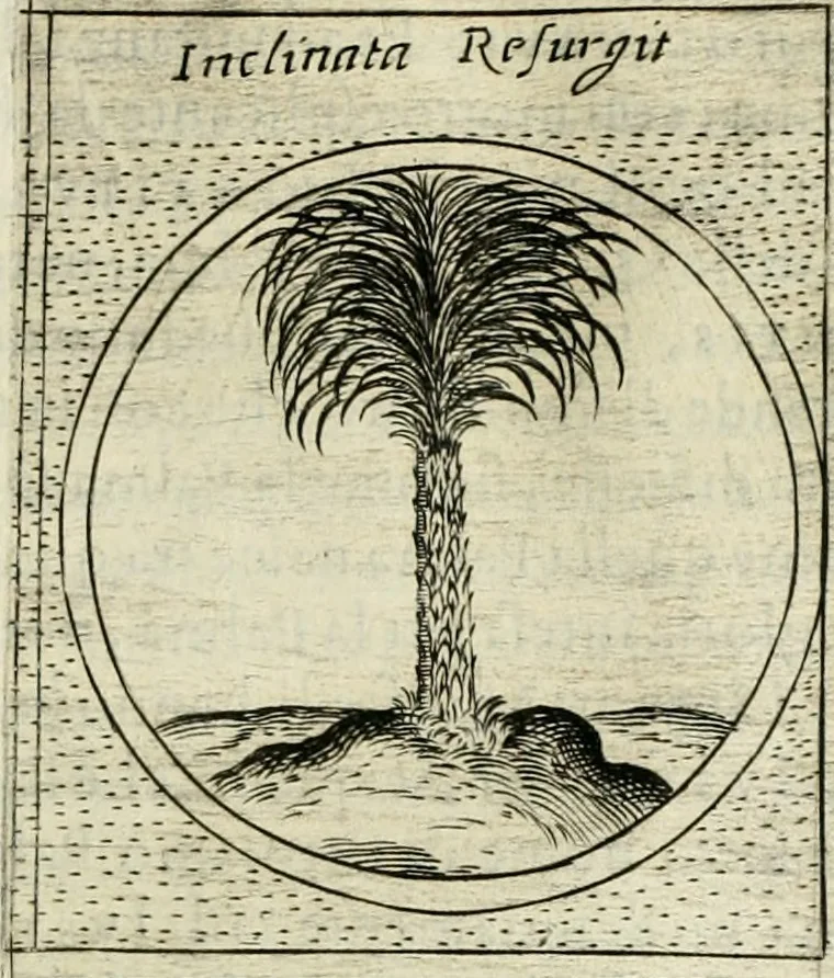 An illustration from Teatro d'imprese, 1623, leaf 1054