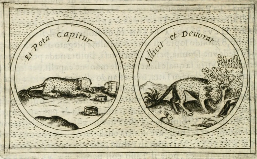An illustration from Teatro d'imprese, 1623, leaf 1057