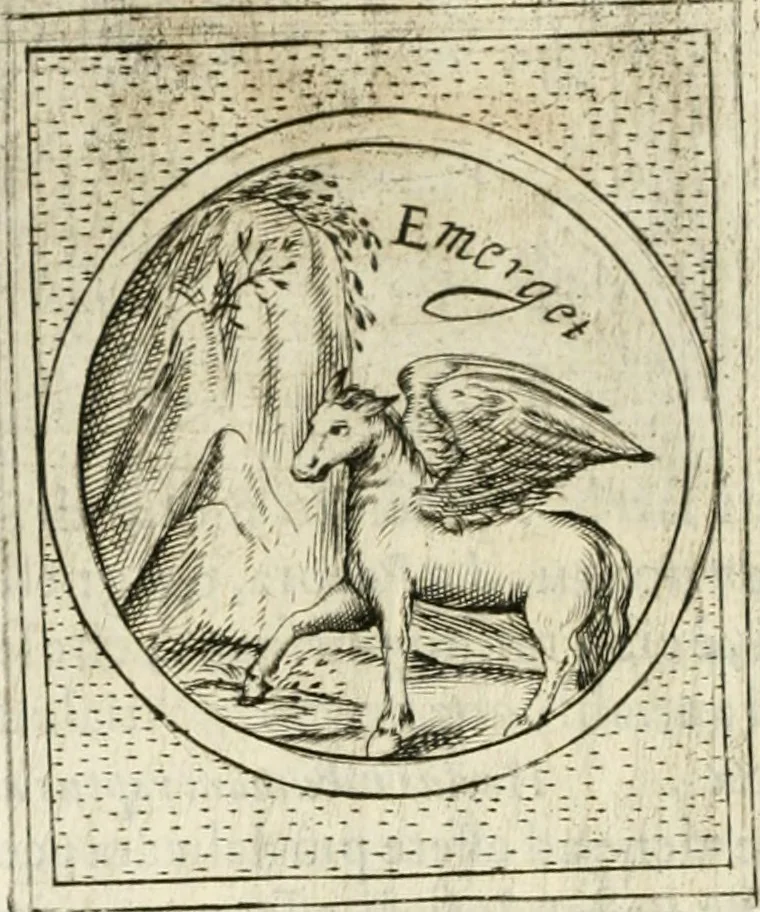 An illustration from Teatro d'imprese, 1623, leaf 1065