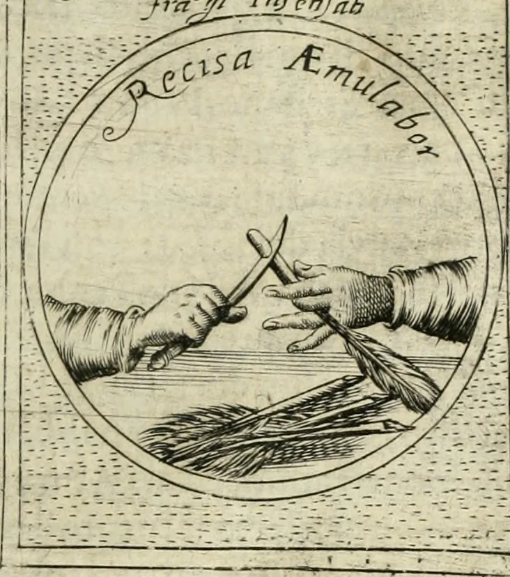 An illustration from Teatro d'imprese, 1623, leaf 1068